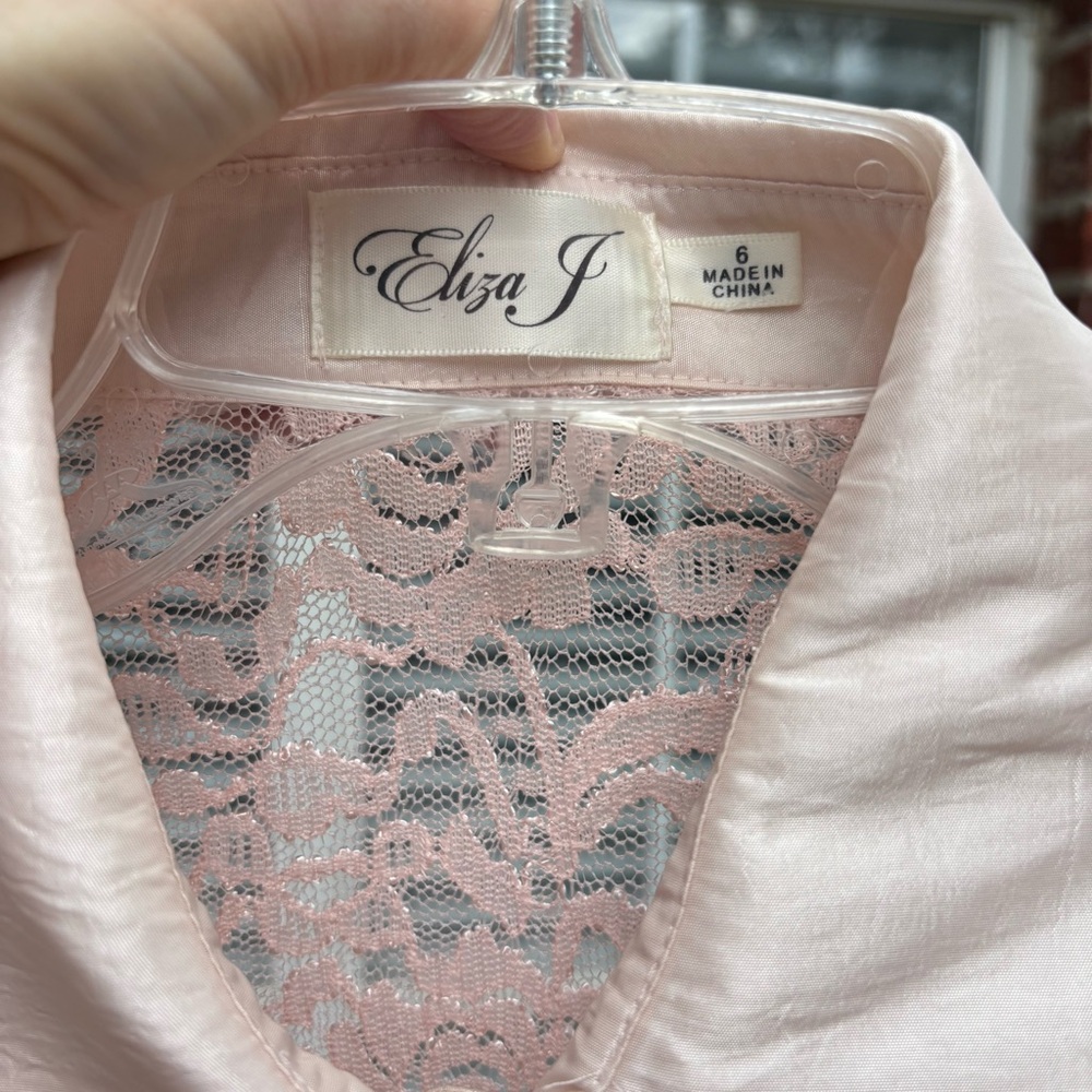 💗HOST PICK💗Elegant Pink Lace and Satin Dress - Picture 8 of 13
